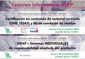 Próximas jornadas informativas AVEP: 3 y 6 de noviembre. Gratuitas para ASOCIADOS AVEP